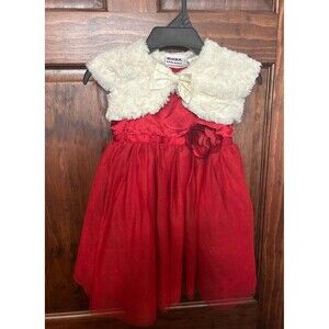 Christmas Dress Blueberi Boulevard Santa Dress -2T